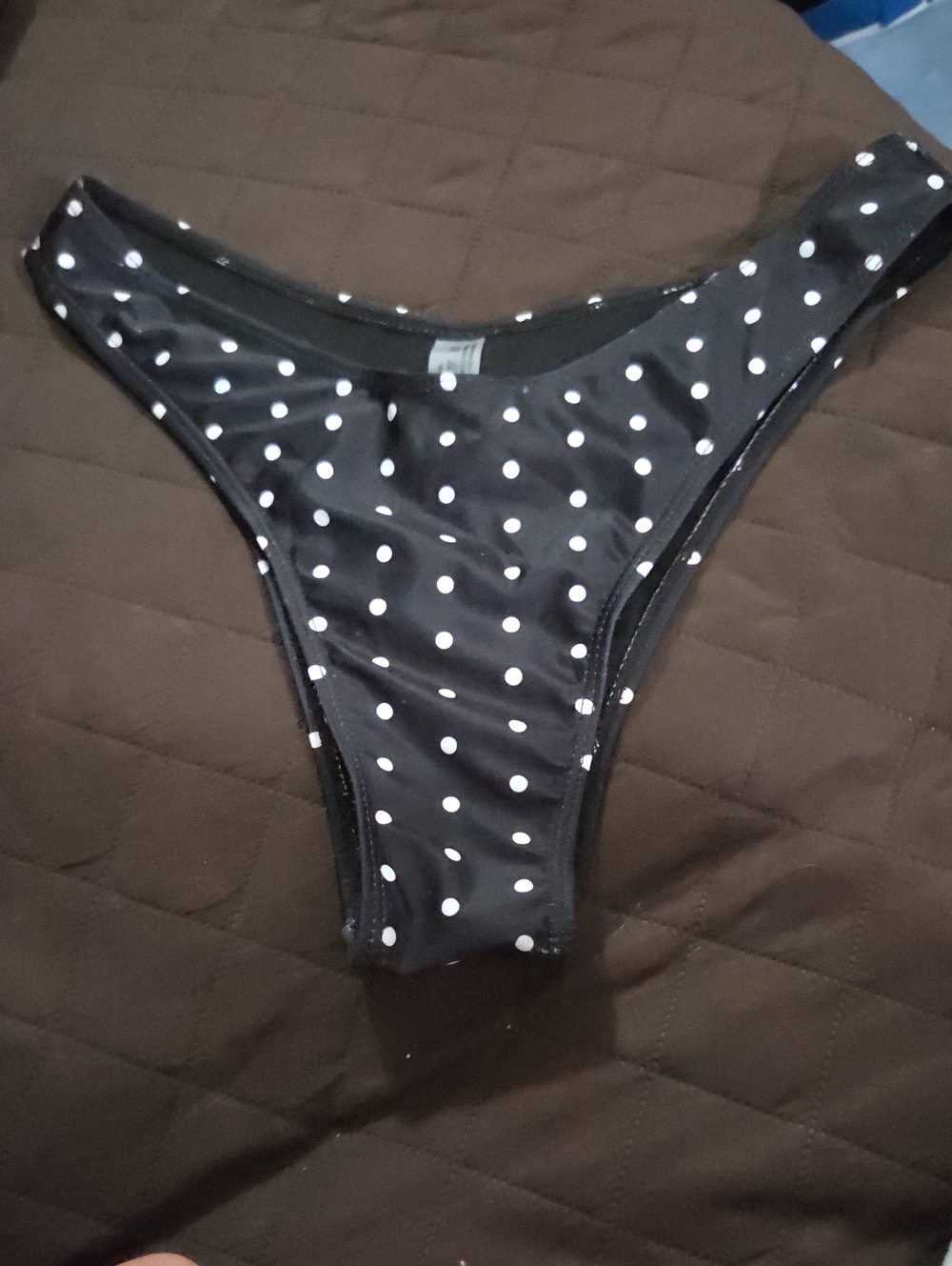Women’s Black Polka Dot Bikini Bottom Sz M ✨️5/$30